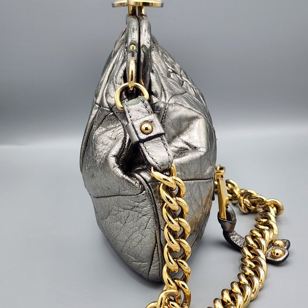 MARC JACOBS Collection Patchwork Metallic Leather… - image 4